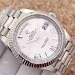 Replica Rolex Day-Date II Watch 41mm Silver Dial Roman Markers